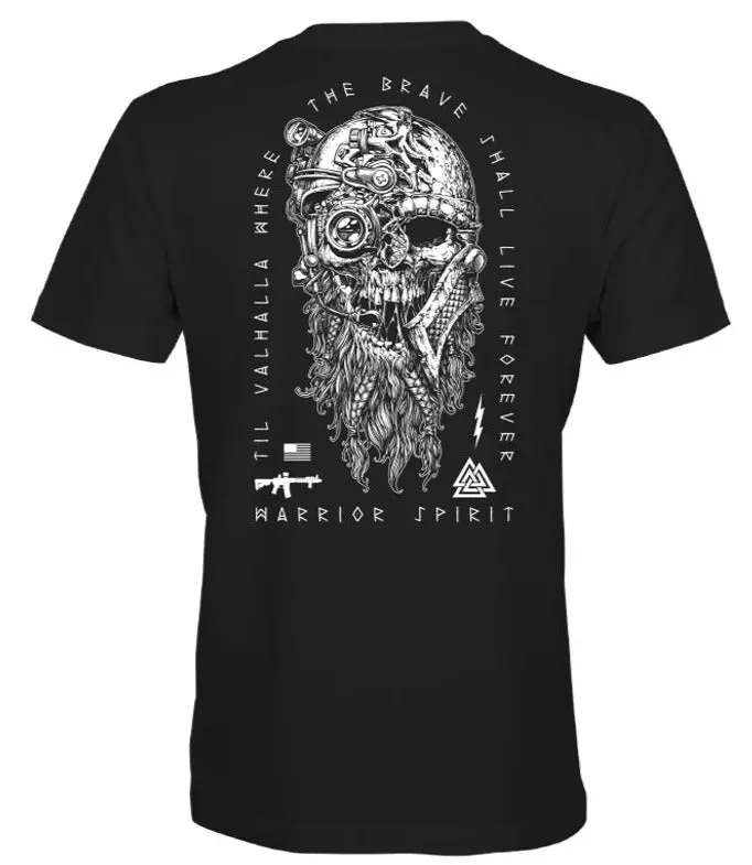 Howitzer Men's Valhalla Warrior Patriotic Tee - Military Style, Ultra Soft 100% Cotton, Supports American Heroes