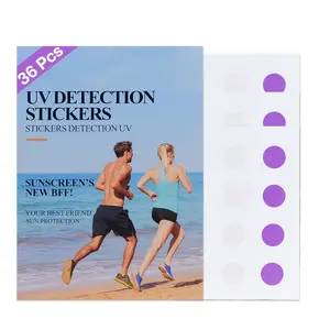 UV Stickers for Sunscreen |   UV Detection Stickers Sunscreen Patches |   Sun Protection Reminder |   Know When to Reapply and Prevent Sunburn