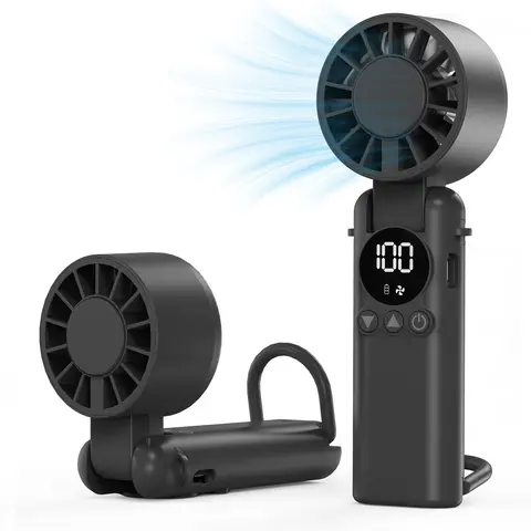 SINLEY Mini Portable Personal Cooling Fan - 199 Adjustable Speed Gears, Rechargeable Fast-Charging Battery, 20H Working Time, 3-in-1 Silent Lightweight Fan with LED Light, Air Turbo Tech, Outdoor Cool Gadget christmasdecor
