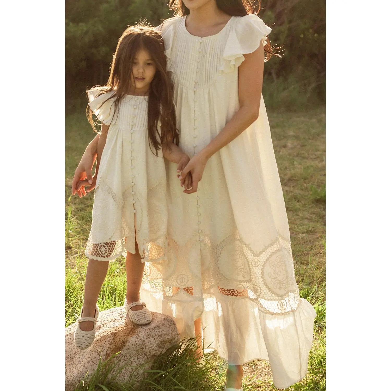 Abigail Maxi Dress in Antique Ivory