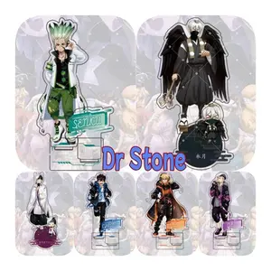 Anima Dr Stone Dual plug Acrylic Stand Ishigami Senkuu Figure Display Anime Goods Collection Desk Decoration Ornament Accesorios