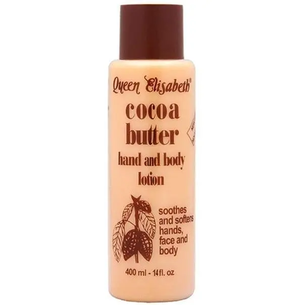 Queen Elizabeth Cocoa Butter Unisex Lightweight Lotion - Hydrating Hand, Face & Body Moisturizer for Dry Skin, Boosts Moisture Retention, Enables Repair, Relieves Stretched Areas, Provides Sun Protection, Daily Beauty Care Item, Skin Repair, Relieves Stre