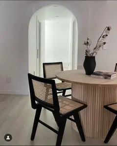Fluted Base Dining Table