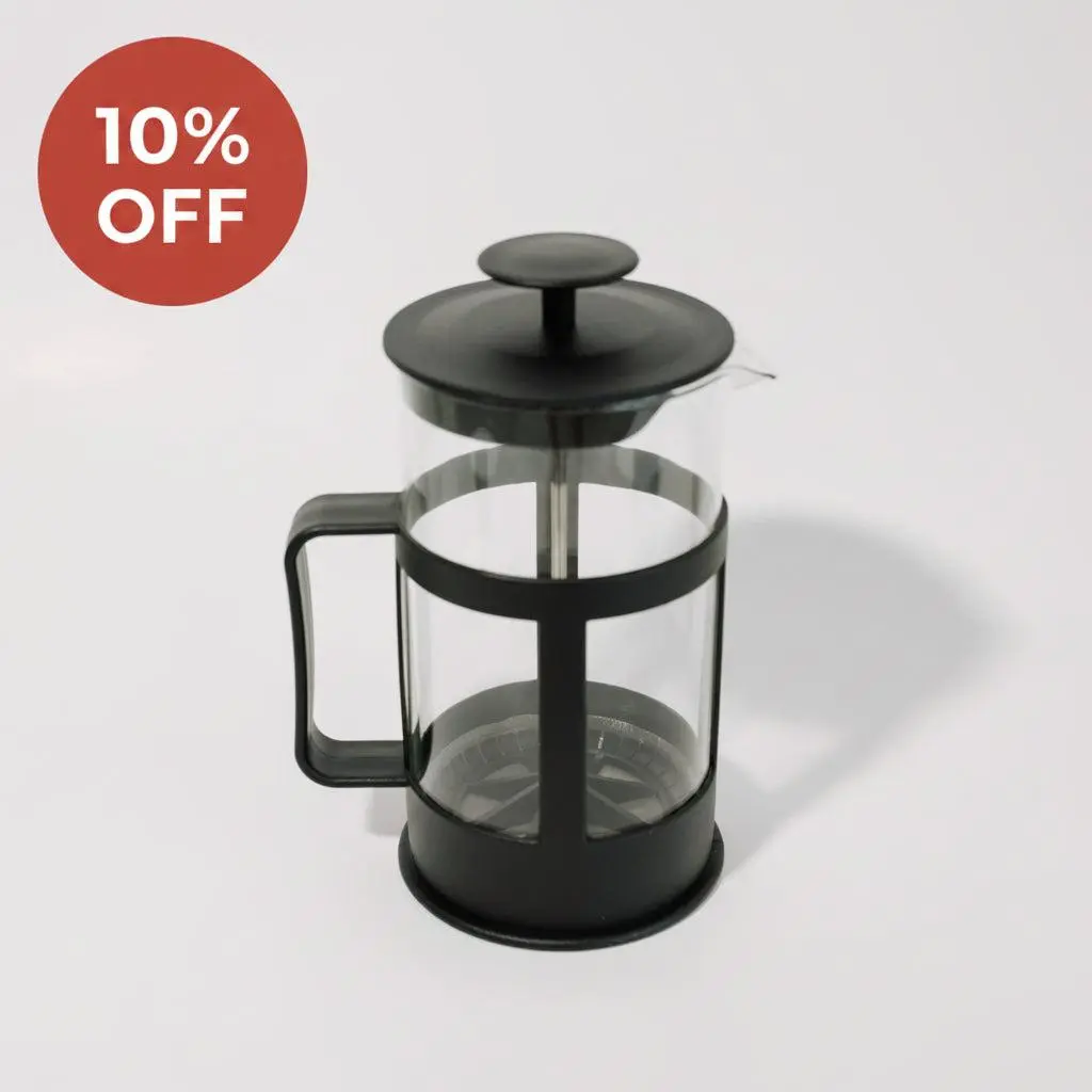 Stainless Steel Glass 2-in-1 French Press Coffee Equipment - 34oz Single Pot Home Brewing Tea Maker & Coffee Filter Pot for Kitchen Use, 34 Ounces Kitchenware Coffee Making Tool
