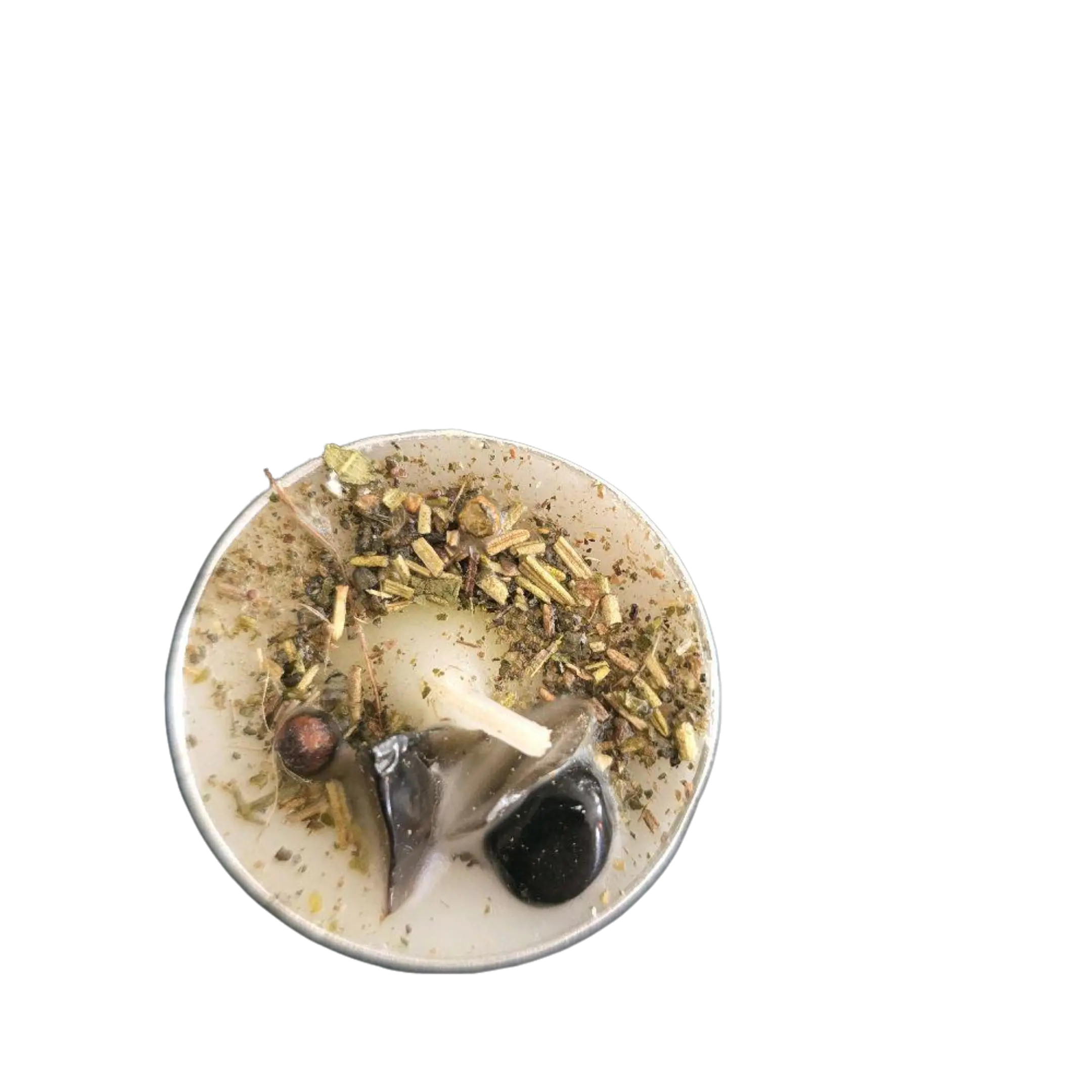 Return That Shit Candle | Return to Sender Spell Candle | Protection & Reversal Candle with Smoky Quartz & Black Obsidian | Banishing Negativity Energy Clearing Ritual Candle