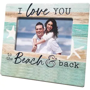Couple Picture Photo Frames 4x6 Nautical Theme Family Picture Frame Vacation Picture Frame Beach Frames 4x6 Inches Valentine's Gift for Couples