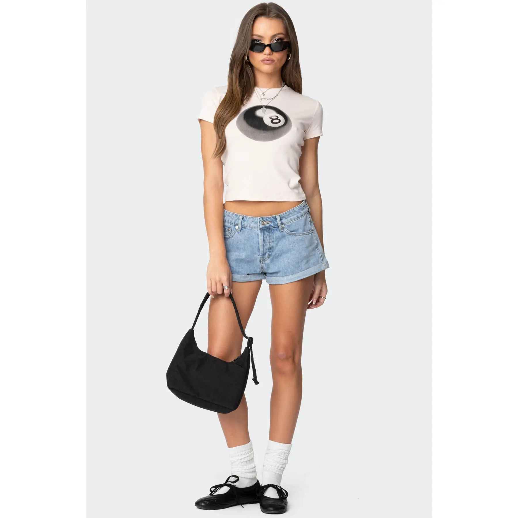 Rylin Low Rise Denim Shorts Rylin Low Rise Denim Shorts