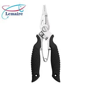 Stainless Steel Fishing Pliers - Multi-Function Tool with Wire Cutter + Ring Opener | Non-Slip Grip, Saltwater Resistant | Works for Braided & Carbon Line, Heavy Duty | Angler Must-Have, Pro Pick