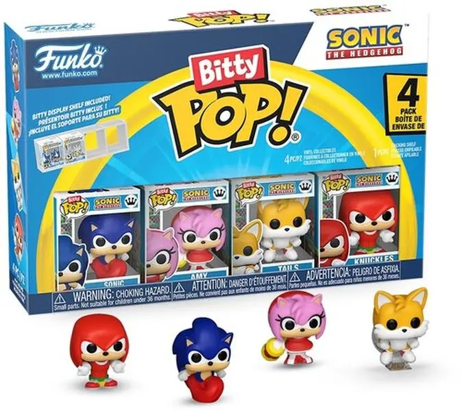 Funko Bitty POP!: Sonic - Sonic 4-Pack  [COLLECTIBLES] Vinyl figurine/statue, 4 Pack, Collectible