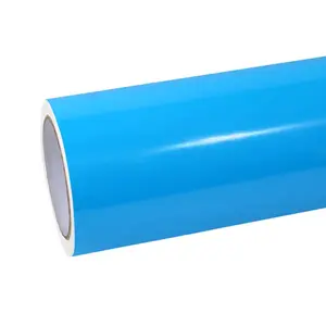 Ravoony Plus Glossy Crystal Blue Sky Car Vinyl Wrap, Gloss Vinyl Decal, Stickers for Car Exterior Accessories