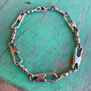 Big Link Fisher's Men Bracelet - Sterling Silver Unisex Bracelet