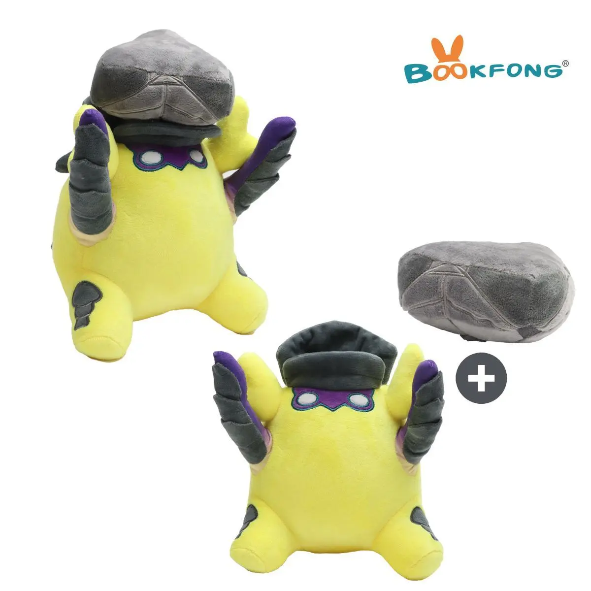 20cm Valorant Wingman Spike Stuffed Animal - Soft Adorable Game Peripheral Doll with Holding Stone, Durable Fluffy Kids Birthday Gifts, Home Decor Toy