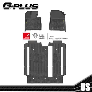 3pcs TPE Floor Mat Liner Fit For 2021-2025 Toyota Sienna 8 Seat Heavy Duty Car Liner G-PLUS