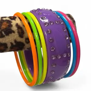 Early 2000s Bangle Bracelet Set | Emo Scene Mcbling Gyaru Tropical Coconut Girl Trashyy2k Aesthetic