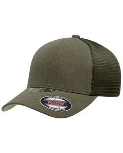 Flexfit 5511UP Unipanel Fitted Cap – Plain Polyester Seamless Construction 5-Panel Stretch Hat, Curved Visor, Unisex Fit, Year-Round Comfort, Modern Streetwear Essential