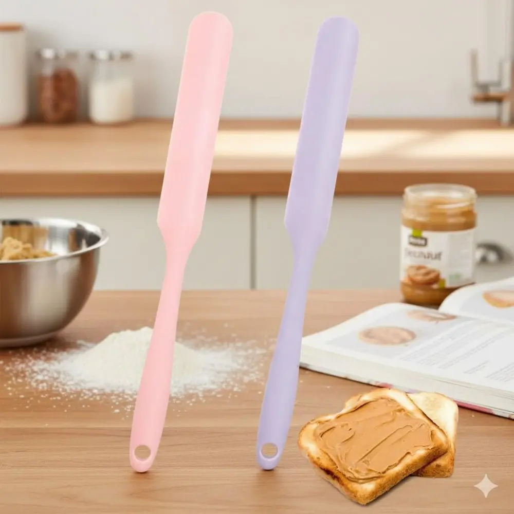 Heat-Resistant Baking Spatula Set: Flexible Scraper, Icing Knife, Mixing Spoon for Cake Decorating, Cookies, Kitchen Tools