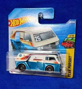VW T3 Custom Peak Pursuit Hot Wheels Short Card Die-Cast Collectible - Ages 14+ Collector's Item