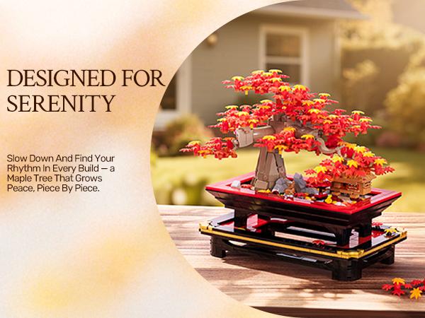 【Summervibes】WISE BLOCK Sakura Tree Building Block Set for Adult 900Pcs Artificial Blocks Unique Structures Fun Wooden Model Kit Wooden Diy Kit