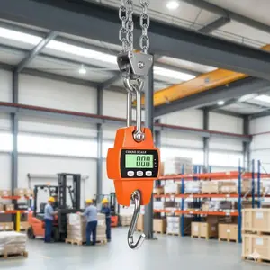 Portable Handheld Digital Crane Scale 660lbs Heavy Duty High Precision Waterproof Shockproof Aluminum Alloy for Logistics Lifting Outdoor Fishing Hunting Farm Commercial Weighing Tool