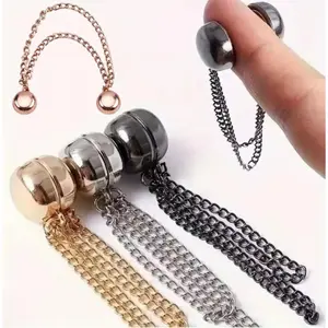 6pcs T-shirt Shortening Clothes with Adjustable Buckle,Hem Too Long Fixed Button, Magnetic Mother Buckle,Waist Button Safety Pin