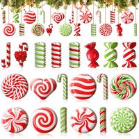 40 Pcs - Candy Cane Style