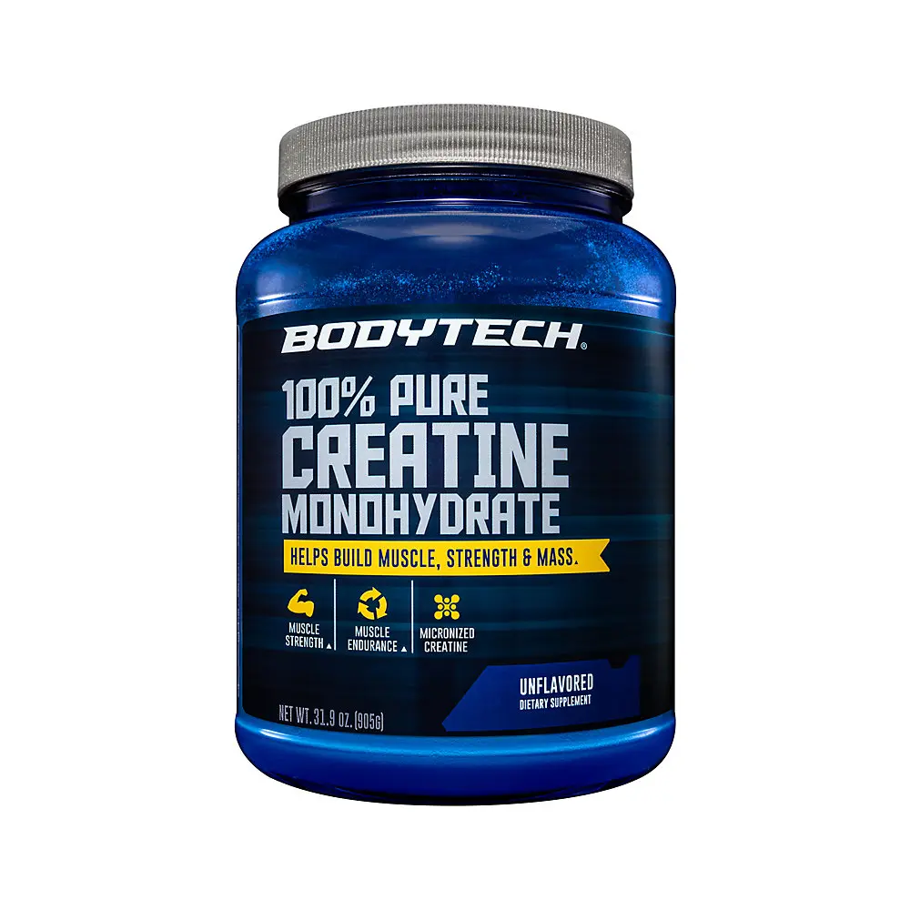 BodyTech Creatine Monohydrate Powder, Unflavored, 31.9 Oz, 181 Servings