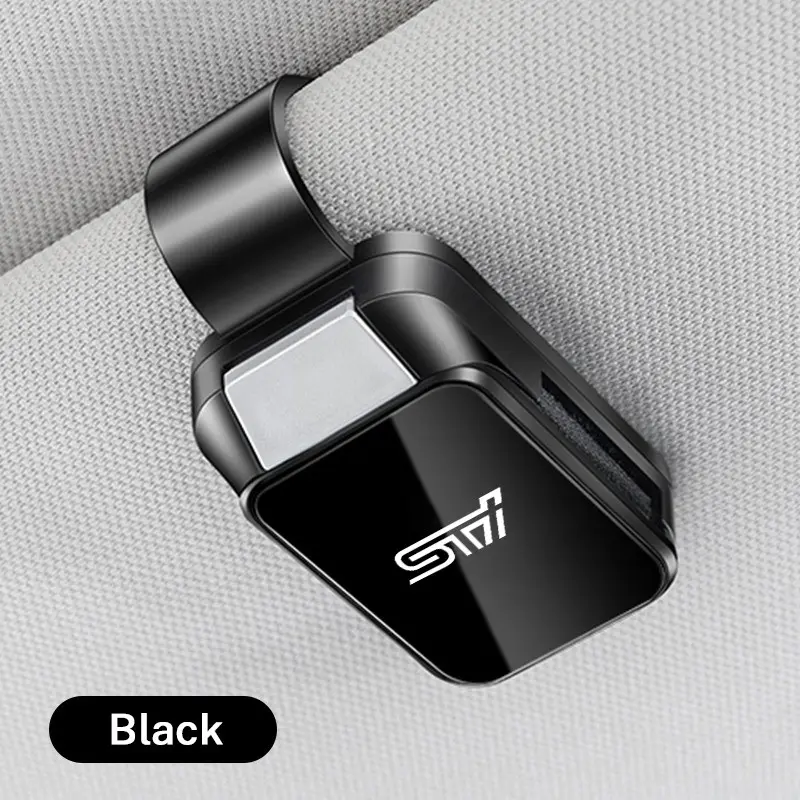 1Pcs Car Sun Visor Sunglasses Clip Universal Ticket Card Clamp For Subaru STI Forester Impreza Legacy Outback XV BRZ WRX Tribeca Sunglasses Holder