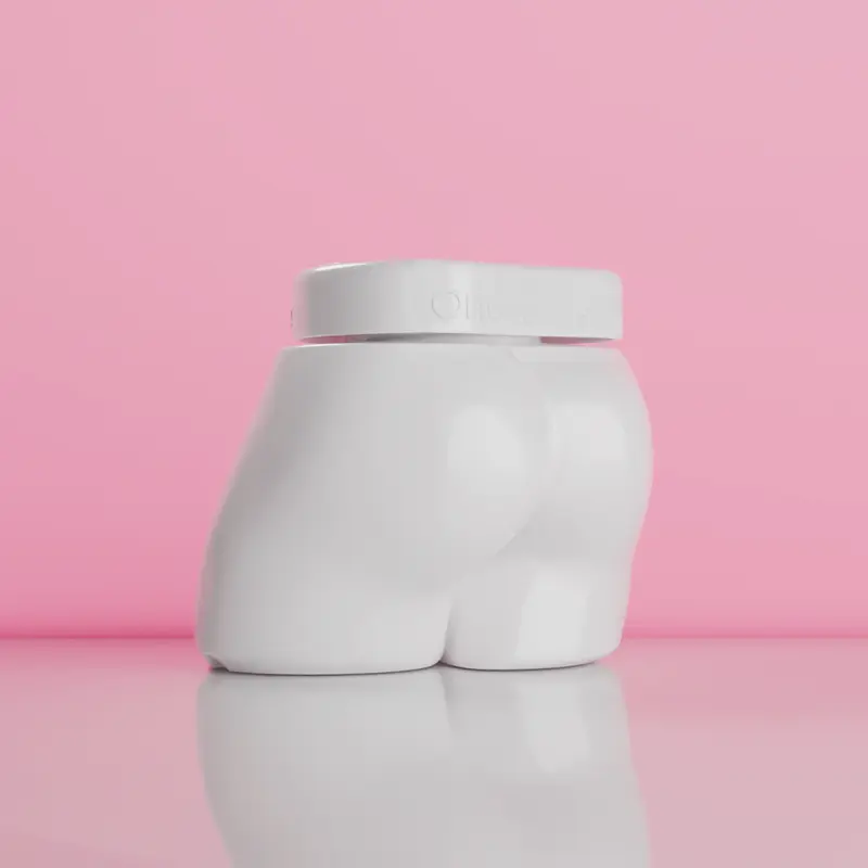 One Sol Booty Bottle Container Only Reusable Washable Portable Drinkware for Creatine Plus Refillable Tumbler Mug