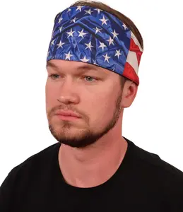 Chop Top Doo Wrap – Bold Biker Bandana with Sublimation Print -  USA Flag Stars & Stripes