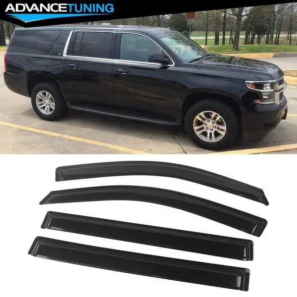 Fits 15-20 Chevy Escalade ESV Suburban GMC Yukon XL Window Visor Acrylic 4Pc Set