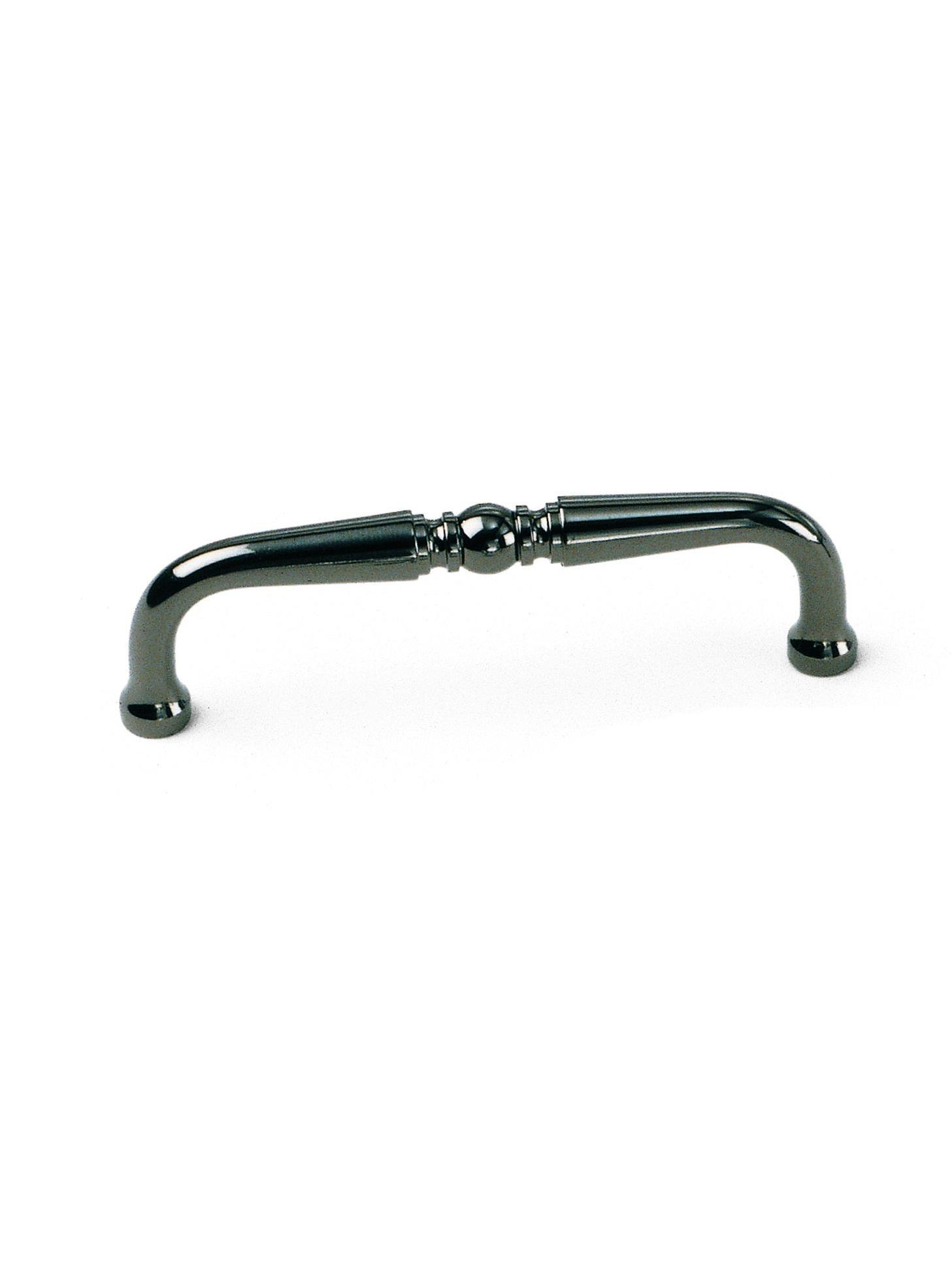 3.5 in. Pull Handle - Solid Brass, Black Chrome Door Hardware