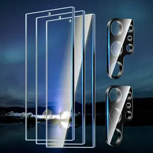 Ultimate Protection for Samsung Galaxy S26/S26 Plus/S26 Ultra/S24 Ultra screens and cameras with 3+2 Packs Protective Tempered Glass Film Screen Protector, Case Friendly, No Bubbles, High Hardness, Anti-Spy, Anti-Fingerprint, High Cl...