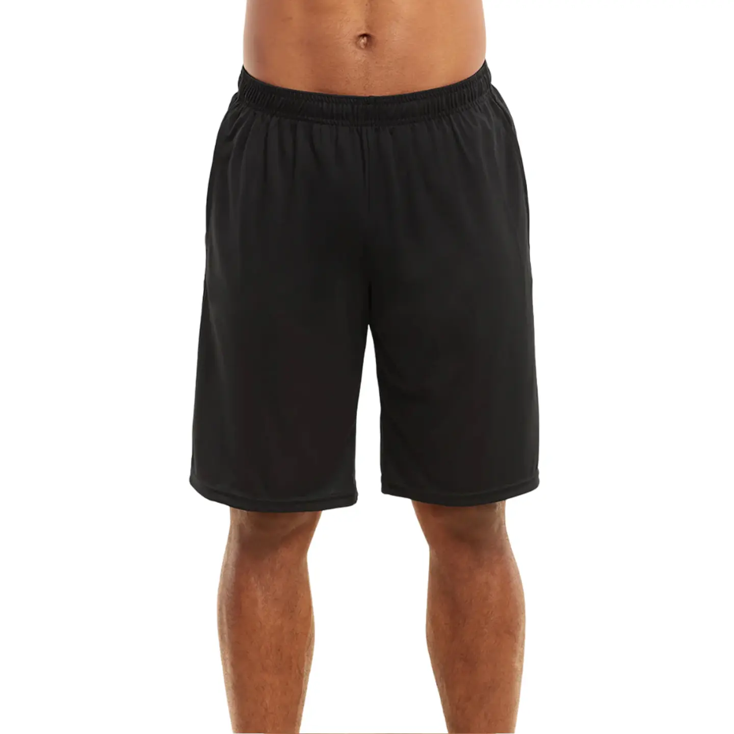 Men’s Athletic Shorts Running with Pockets Drawstring S-3XL Regular Big & Tall Solid Elastic Waist Training Gym Workout Sports Bottoms Menswear