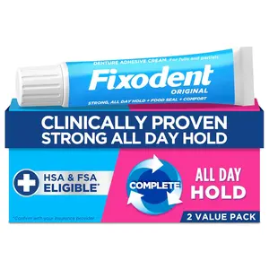 Complete Original Denture Adhesive Cream, 2.4 oz, Pack of 2 Complete Original Denture Adhesive Cream, 2.4 oz, Pack of 2