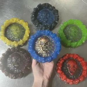 Handmade Resin Decorative Skeleton Tray - Unique Resin Plates for Home Decor