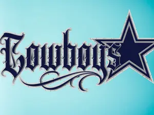 Dem Boys decal, Cowboys Tattoo Script decal