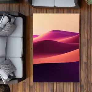 MWW C1ROAR4638GVDS 4 x 6 ft. Deep Dunes Purple Outdoor Rectangle Area Rug - Stylish Home Decor