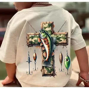 Youth & Adult Bass Fishing T-Shirt, Hunting & Camo Pullover, Outdoors Southern Graphic Tee, Perfect Back to School Gift for Boys & Girls, USA-Made & Printed Apparel	