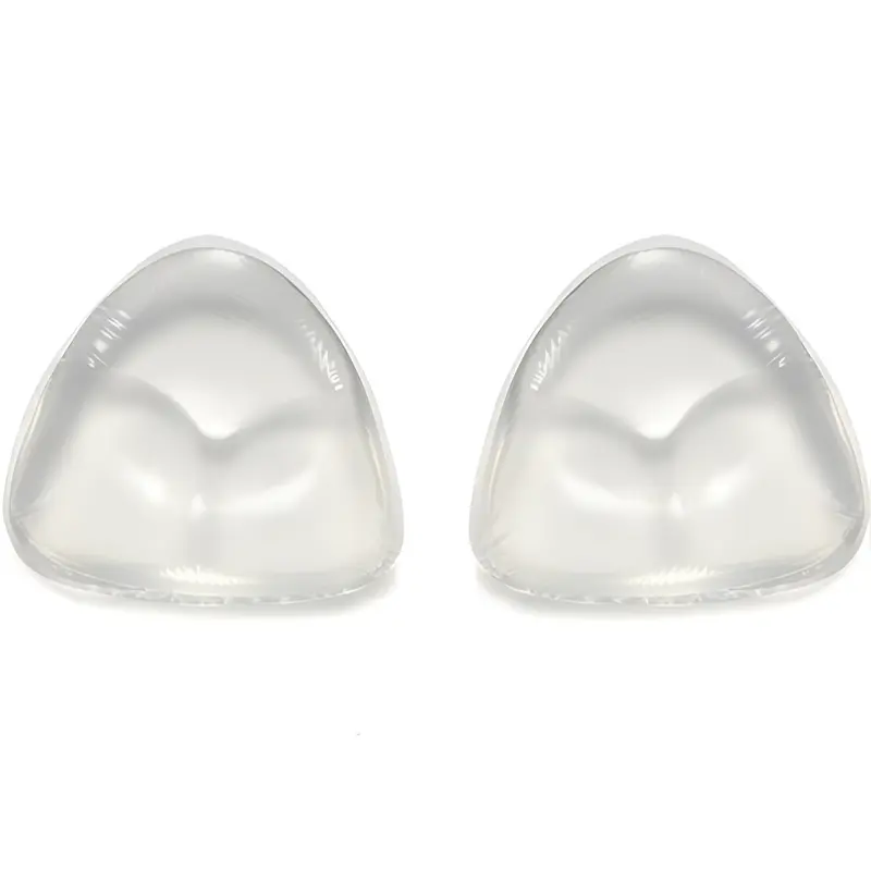Invisible Push Up Silicone Inserts for Small Bust, Thick Clear Smooth Silicone Bra Pads for Casual Dresses and Wedding Gowns, Balconette Style Full Support Underwear, Bra Inserts Padding