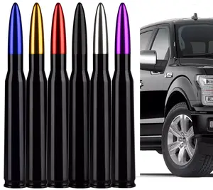 50 Cal Bullet Antenna for Cars - Chevy Silverado, Dodge Ram, Ford F150/F250