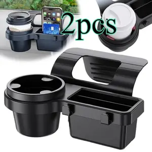 Car Multi-Functional Phone Storage Box, Car Key Holder, Window Sill Organizer, Cup Holder, Door Side Tray, Vehicle Accessories 2pcs