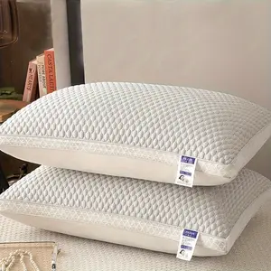 Set of 2 Cold Sleep Pillows, Soft And Cozy for Sleep Protection, Hotel-Grade Pillow, Ideal for Home Use, Neck Support Pillow for Student Dorms
