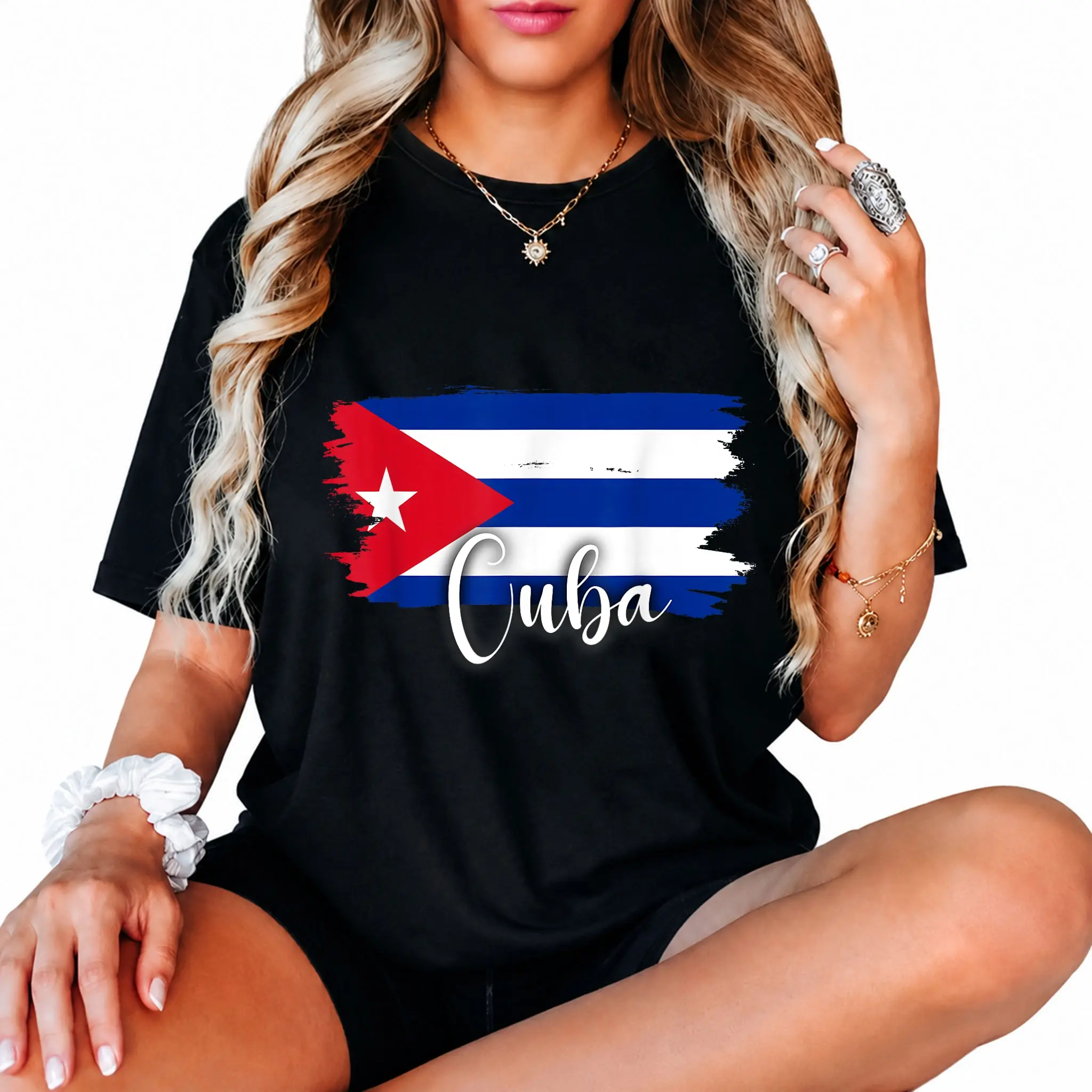 100% Cotton Unisex Cuba flag tshirt, cuban maps, cuba tshirts for women and men T-Shirt