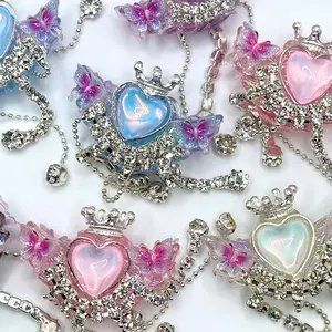 Hearts on Fire Fancy Rhinestone Beads for Jewelry Making or Beadable Accessories