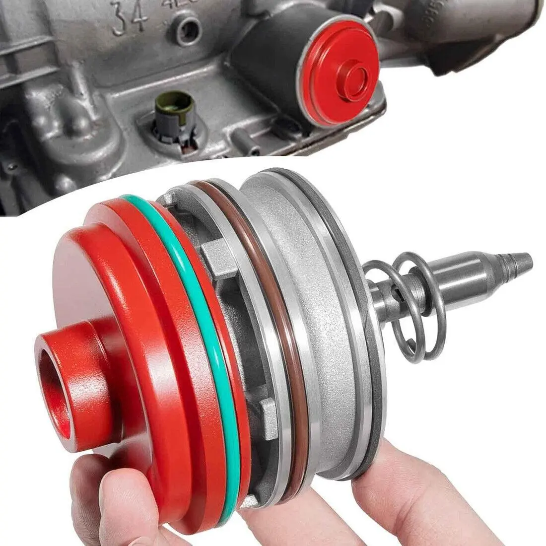 High Performance Corvette Servo Piston Assembly with Cover, Snap Ring, Pin for GM 1982-2014 700R4, 4L60E, 4L65E, 4L70E Transmissions, Includes Cover