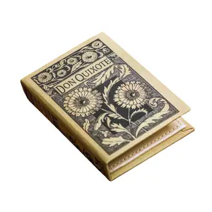 Don Quixote Book Replica Wallet – Hardcover-Style Book Wallet for Light Carry, 4 Card Slots, Coin Pocket, Unique Gift for Book Lovers