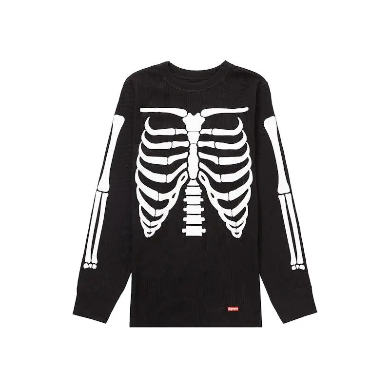 Supreme Unisex Hanes Bones Thermal Crew (1 Pack) Black, from StockX