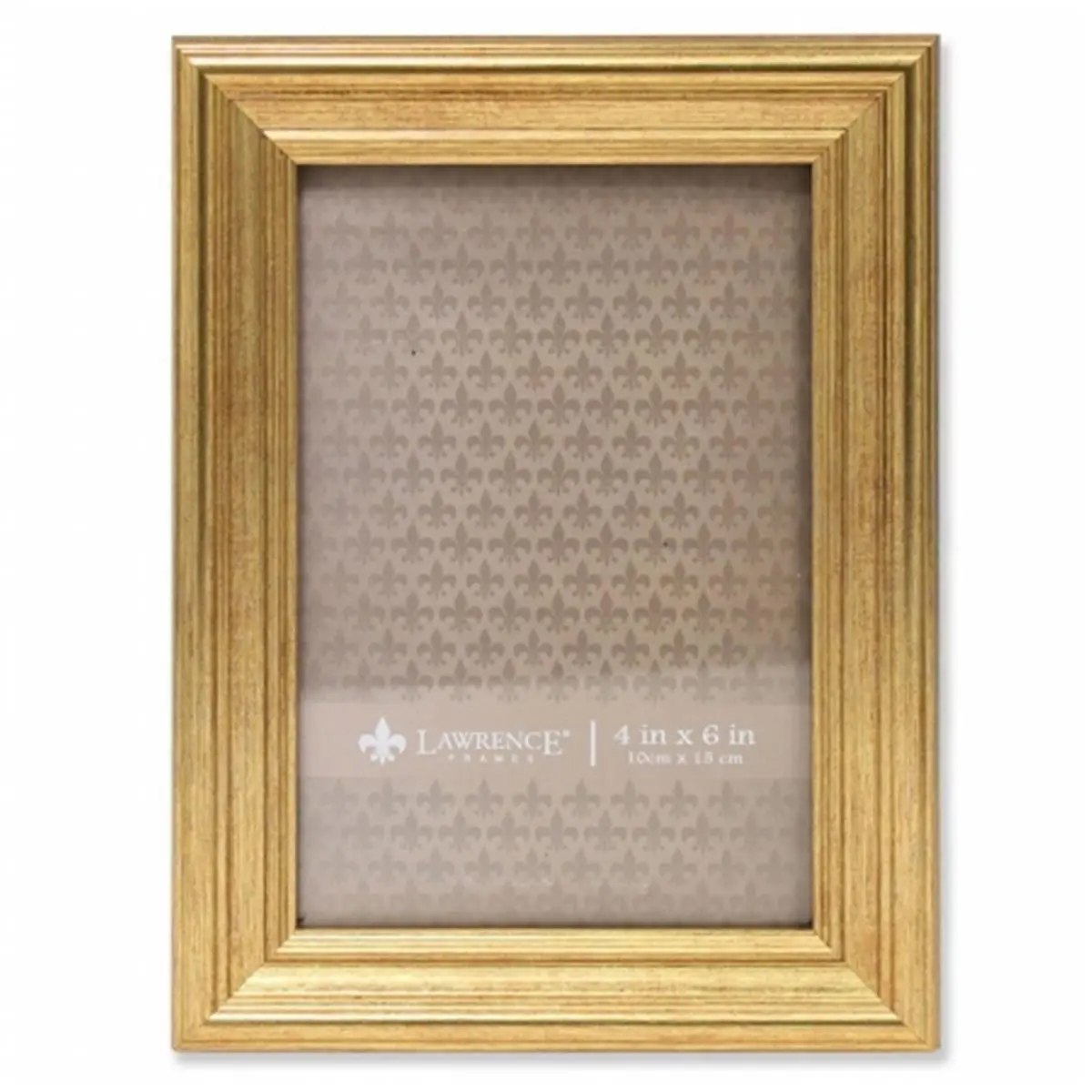 212 MAIN Sutter Burnished Gold Photo Frame - 0.67 in. High-Quality Frame with Glass, Vertical/Horizontal Display for Baby & Maternity Room Wall Decor