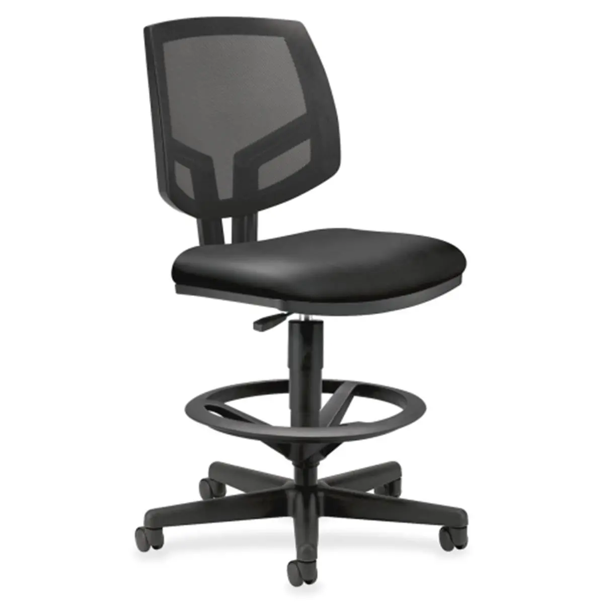 212 MAIN HON5715SB11T Ergonomic Height Adjustable Leather Task Office Chair - Black Mesh Back, Swivel, Commercial Office Furniture, 26.13 in. x 25 in. x 50.13 in., Height Adjustable Chair, Ergonomic Office Chair