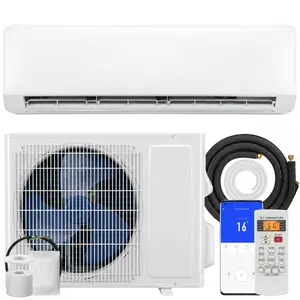 HOMCOM 18000 BTU Mini Split Air Conditioner and Heat Pump, 22 SEER2 230V WIFI Enabled Energy Efficient Ductless Inverter AC Unit Cools up to 1250 Sq.Ft, Works with Alexa, Installation Kit